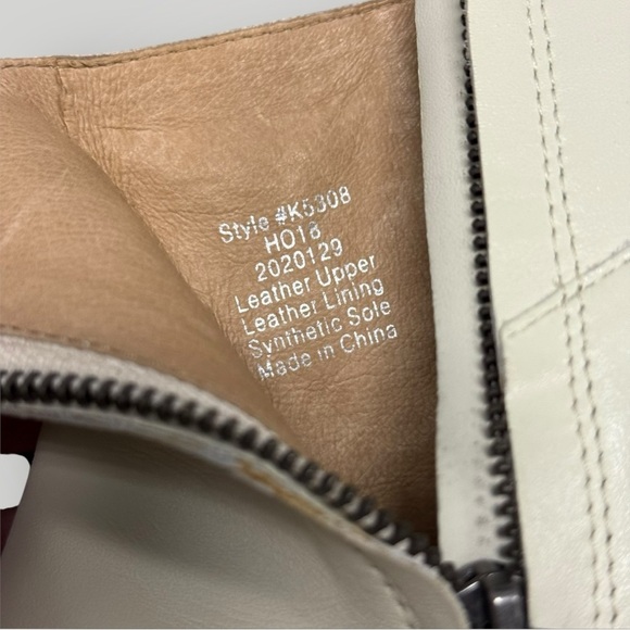 Madewell The Charley Boot in Leather Sz 6.5 Cream - Picture 14 of 14